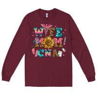 Burgundy wife mom cna Long Sleeve Tee - AdoDesignShop
