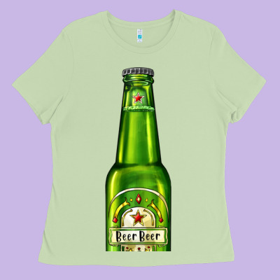 Green Beer Ladies Tee Designed By Adodesignshop