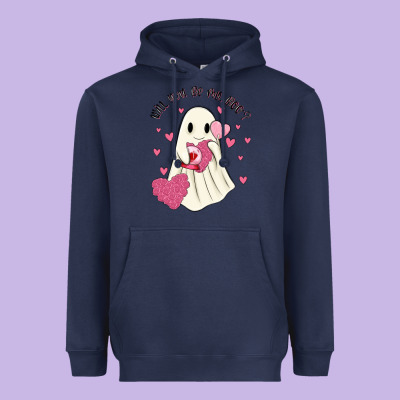 Will You Be My Boo Heavyweight Hoodie Designed By Maliassmallbusiness
