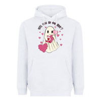 White will you be my boo Heavyweight Hoodie - MaliasSmallBusiness