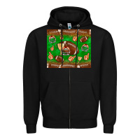 Black football leopard Zipper Hoodie - NancyCooperArtShop