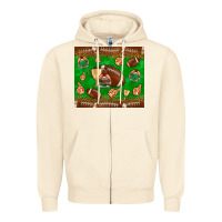 Sandshell football leopard Zipper Hoodie - NancyCooperArtShop