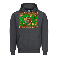 Smoke football leopard Zipper Hoodie - NancyCooperArtShop