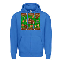 True Royal football leopard Zipper Hoodie - NancyCooperArtShop