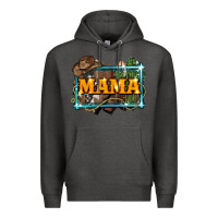 Charcoal Heather mama cowboy western font cactuslove mom Premium Hoodie - LillyAllenDesigns