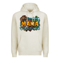 Oatmeal Heather mama cowboy western font cactuslove mom Premium Hoodie - LillyAllenDesigns