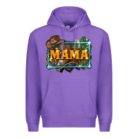 Purple mama cowboy western font cactuslove mom Premium Hoodie - LillyAllenDesigns