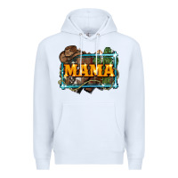 White mama cowboy western font cactuslove mom Premium Hoodie - LillyAllenDesigns
