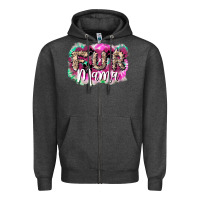 Charcoal Heather fur mama Zipper Hoodie - NancyCooperArtShop