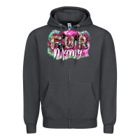 Smoke fur mama Zipper Hoodie - NancyCooperArtShop