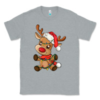 Heather Grey baby christmas reindeer Classic Tee - AdoDesignShop