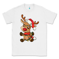 White baby christmas reindeer Classic Tee - AdoDesignShop