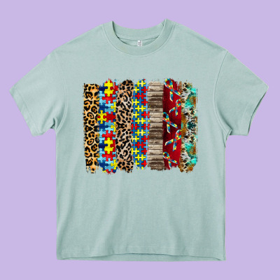 Autism Brushstore Heavy Core Tee Designed By Racoondesign