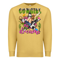 Antique Gold western rodeo cowgirl dreams Premium Sweatshirt - NancyCooperArtShop