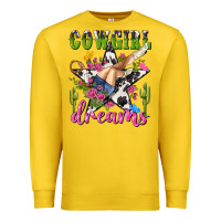 Lemon western rodeo cowgirl dreams Premium Sweatshirt - NancyCooperArtShop