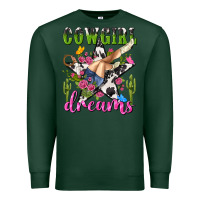 Sports Green western rodeo cowgirl dreams Premium Sweatshirt - NancyCooperArtShop