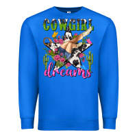 True Royal western rodeo cowgirl dreams Premium Sweatshirt - NancyCooperArtShop