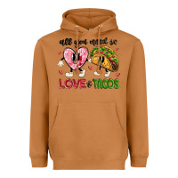 Meerkat all you need is love and tacos Heavyweight Hoodie - MaliasSmallBusiness