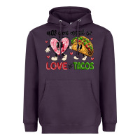 Plum all you need is love and tacos Heavyweight Hoodie - MaliasSmallBusiness