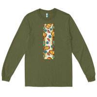 Army Green pumpkin fall Long Sleeve Tee - BundleAndBundleShop