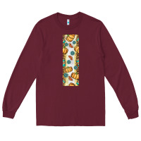 Burgundy pumpkin fall Long Sleeve Tee - BundleAndBundleShop