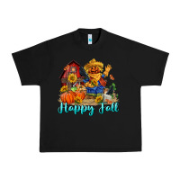 Black happy fall scarecrow Urban Heavy Tee - FaDigitalArtStudio