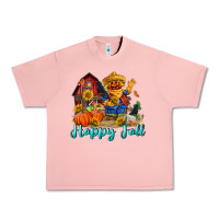 Salmon happy fall scarecrow Urban Heavy Tee - FaDigitalArtStudio