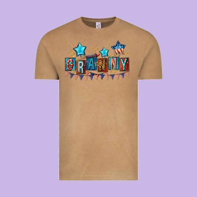 American Granny 4th Of July Vintage Tee Designed By Cowgirlartshop