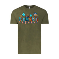 Vintage Olive American Granny 4th of july Vintage Tee - CowGirlArtShop