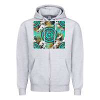 Heather Grey gemstone leopard cowhide Zipper Hoodie - NancyCooperArtShop