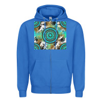 True Royal gemstone leopard cowhide Zipper Hoodie - NancyCooperArtShop