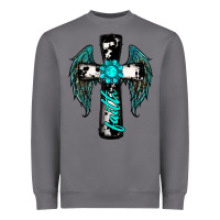 Storm cross faith gemstone wings Heavyweight Sweatshirt - RanaPortraitStore