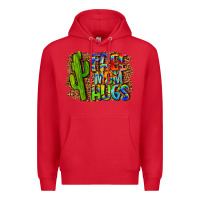 Red free mom hugs Premium Hoodie - LillyAllenDesigns