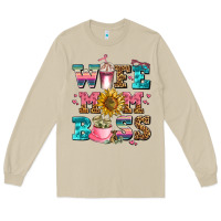 Mushroom wife mom boss Long Sleeve Tee - AdoDesignShop