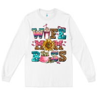 White wife mom boss Long Sleeve Tee - AdoDesignShop
