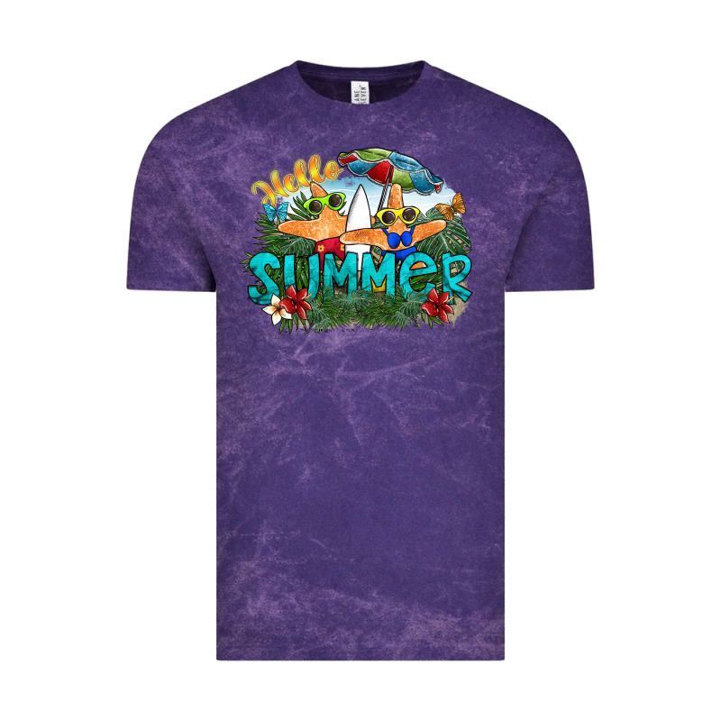 Hello Summer Vintage Tee by SublimationCraftShop | Teevron
