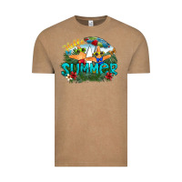 Vintage Coffee hello summer Vintage Tee - SublimationCraftShop