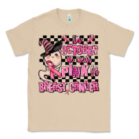 Mushroom in october we wear pink for breast cancer Classic Tee - AdoDesignShop
