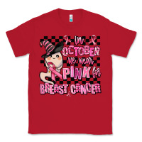 Red in october we wear pink for breast cancer Classic Tee - AdoDesignShop