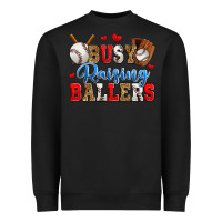 Black busy raising ballers baseball Heavyweight Sweatshirt - Zillion Design Studio