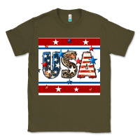 Army Green 4th of july usa seamless pattern Classic Tee - BundleAndBundleShop