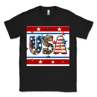 Black 4th of july usa seamless pattern Classic Tee - BundleAndBundleShop