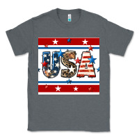 Charcoal Heather 4th of july usa seamless pattern Classic Tee - BundleAndBundleShop