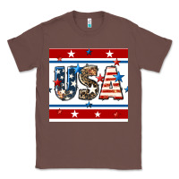 Chestnut 4th of july usa seamless pattern Classic Tee - BundleAndBundleShop