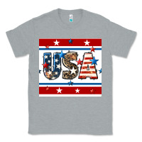 Heather Grey 4th of july usa seamless pattern Classic Tee - BundleAndBundleShop