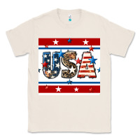 Natural 4th of july usa seamless pattern Classic Tee - BundleAndBundleShop