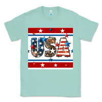 Seafoam 4th of july usa seamless pattern Classic Tee - BundleAndBundleShop