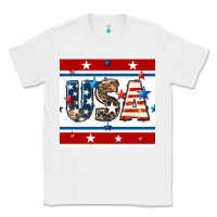 White 4th of july usa seamless pattern Classic Tee - BundleAndBundleShop