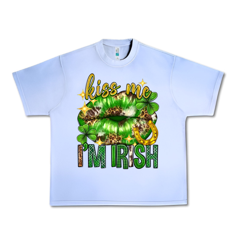 Kiss Me Im Irish St.patricks Day Lips St.patricks Urban Heavy Tee by Neo Western | Teevron