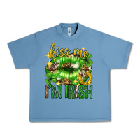 Pebble Blue Kiss me im irish st.patricks day lips st.patricks Urban Heavy Tee - Neo Western
